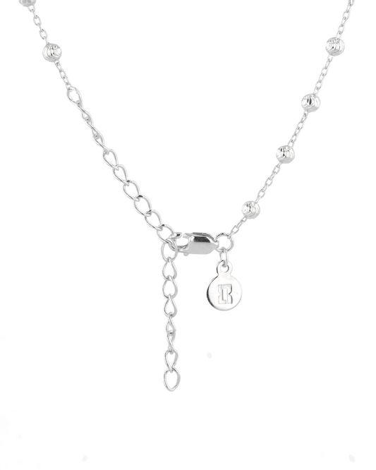 LAVANA Raleigh Silver Station Chain Necklace