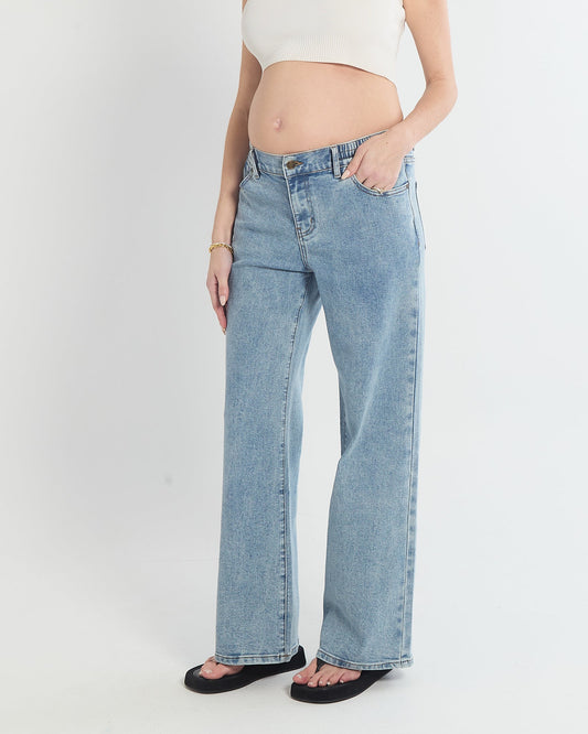 Soon Maternity Relaxed Wide Leg Jeans