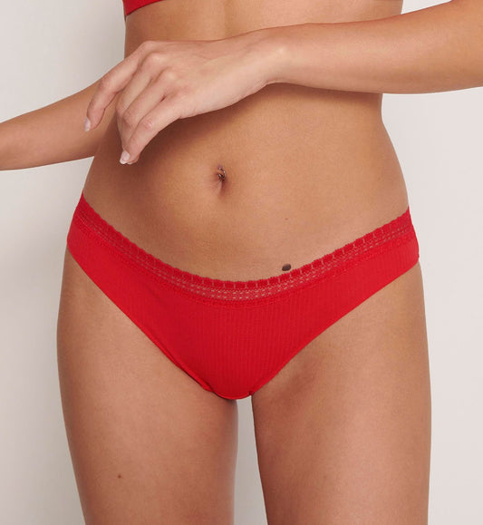 Triumph Sloggi Go Ribbed Brazil Twin Pack (Campari)