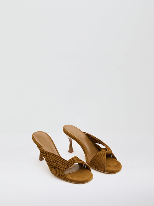 Christopher Esber Fender Suede Mule (Russet)