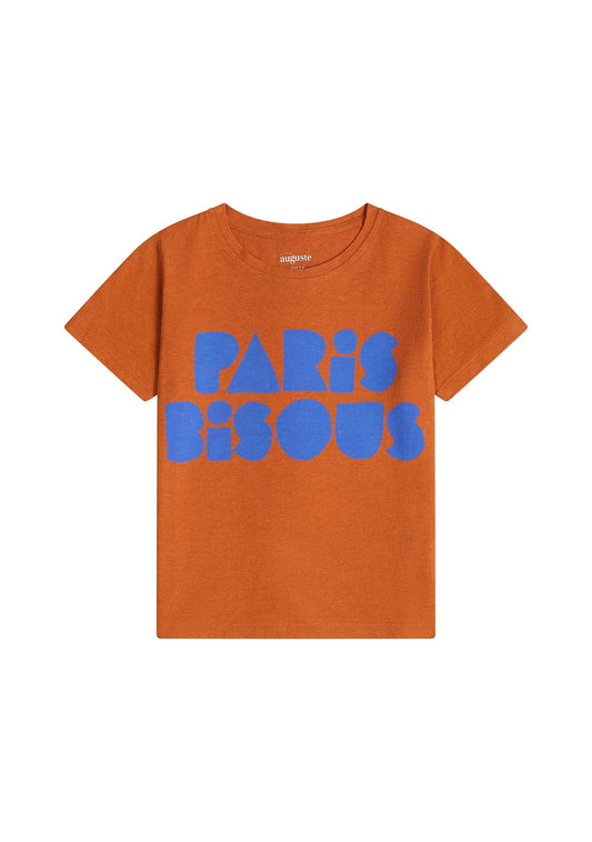 LITTLE AUGUSTE Little Paris Kisses Classic Tee (Yellow/Orange)