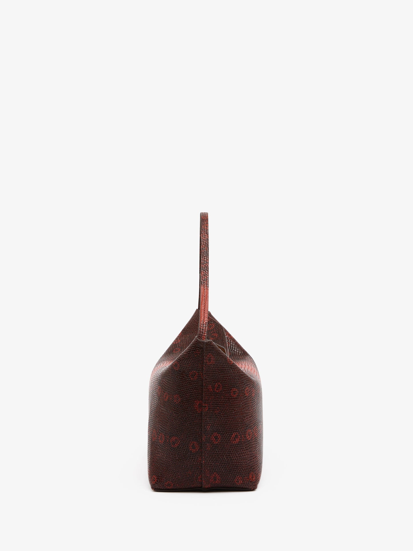 CHRISTOPHER ESBER Turnlock Lizard Shoulder Bag (Brown)