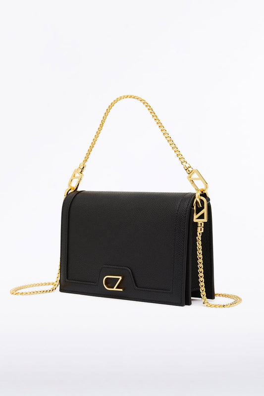 Carla Zampatti Cz Chain Crossbody Bag (Black)
