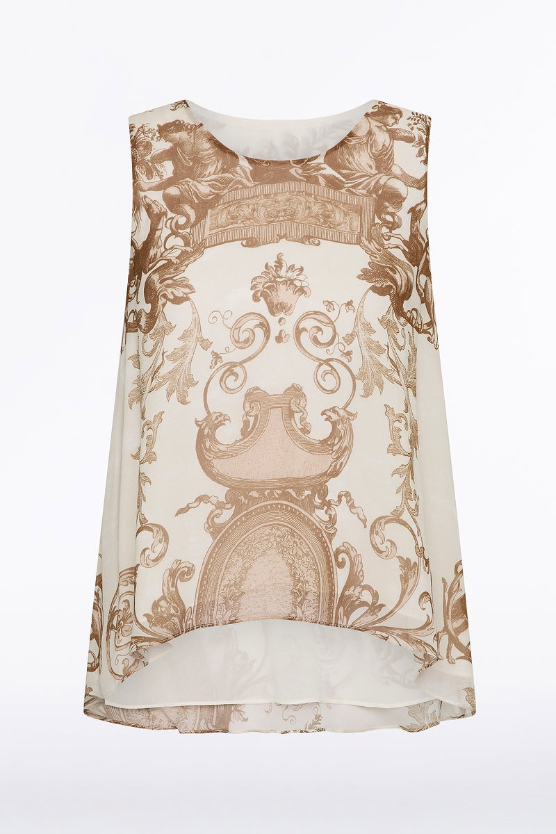 Carla Zampatti Renaissance Georgette Cami (Natural)