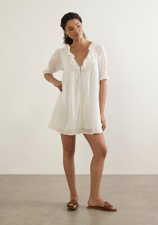 Auguste The Label Rafael Mini Dress (White)