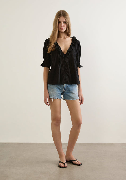 Auguste The Label Rafael Blouse (Black)