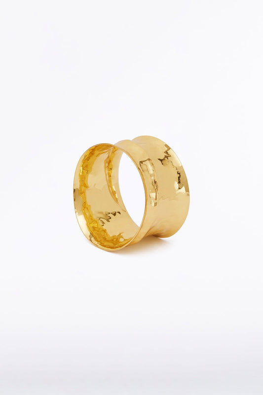Carla Zampatti Small Organic Bangle (Gold)