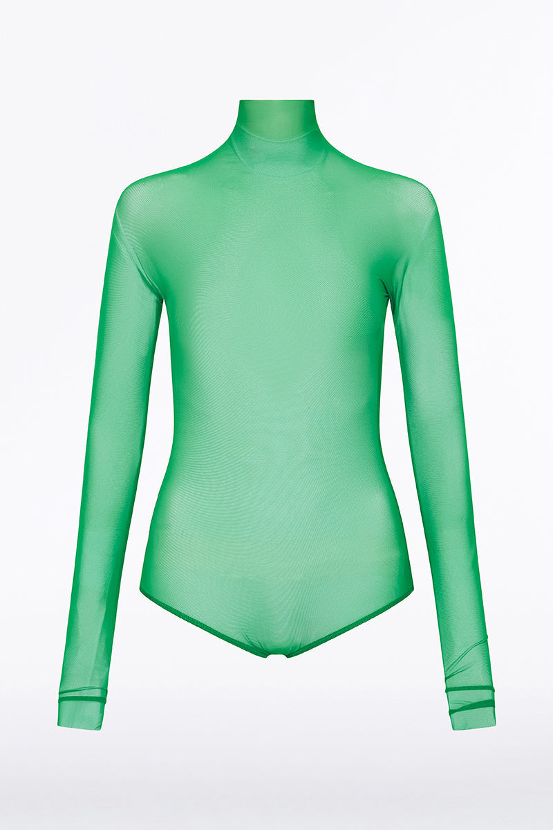 Carla Zampatti Jade Pura Mesh Bodysuit (Green)