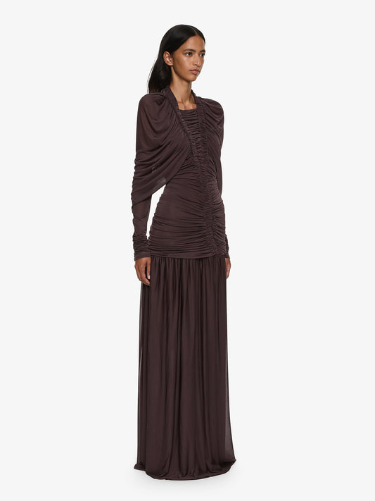 CHRISTOPHER ESBER Orion Long Sleeve Gown (Malbec)