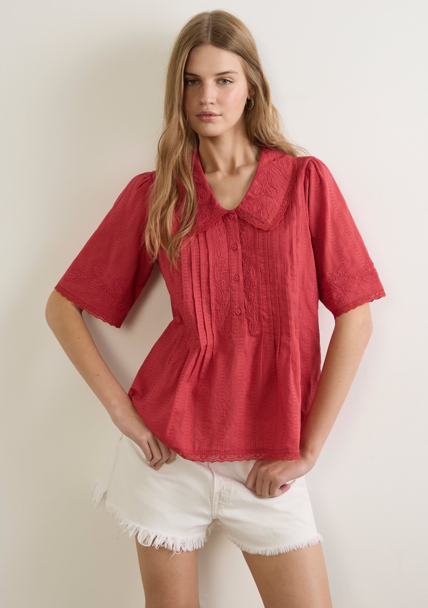 Auguste The Label Lennon Blouse (Red)