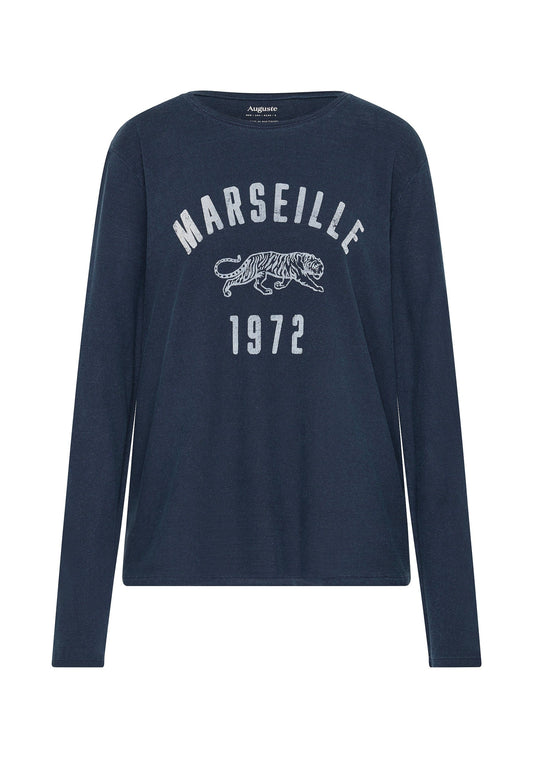 Auguste The Label Marseille North Long Sleeve Tee (Blue)