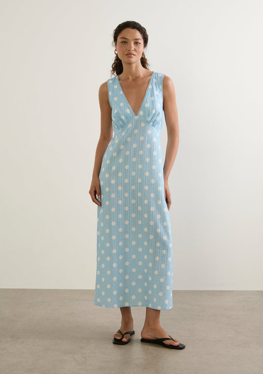 Auguste The Label River Midi Dress (Blue)