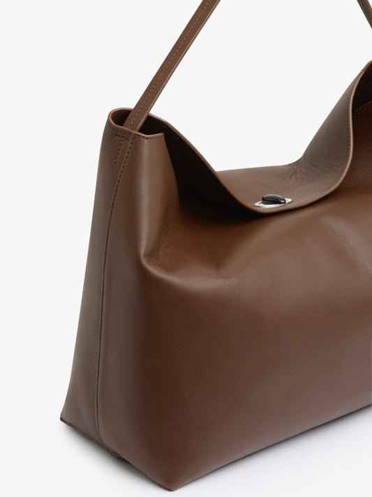 CHRISTOPHER ESBER Turnlock Grande Shoulder Bag (Espresso)