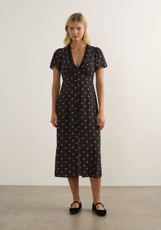 Auguste The Label Maureen Midi Dress (Black)