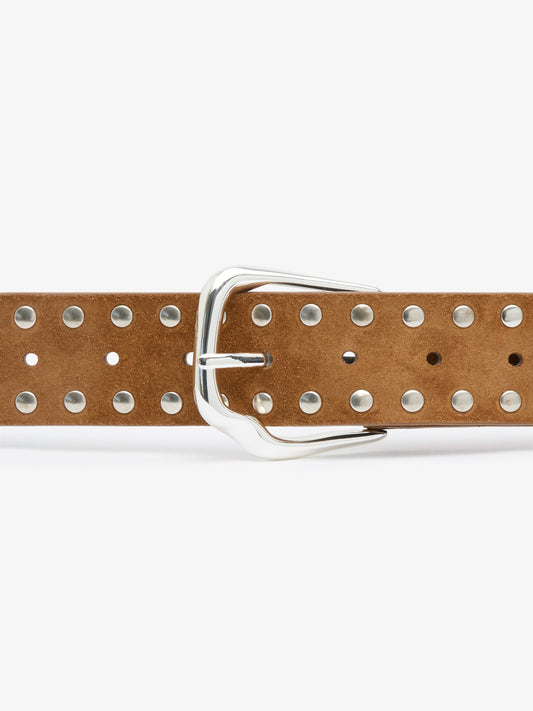 CHRISTOPHER ESBER Maverick Suede Studded Belt (Buckle)