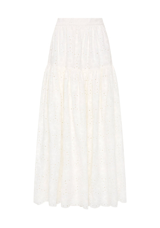 Auguste The Label Aaliyah Midi Skirt (White)