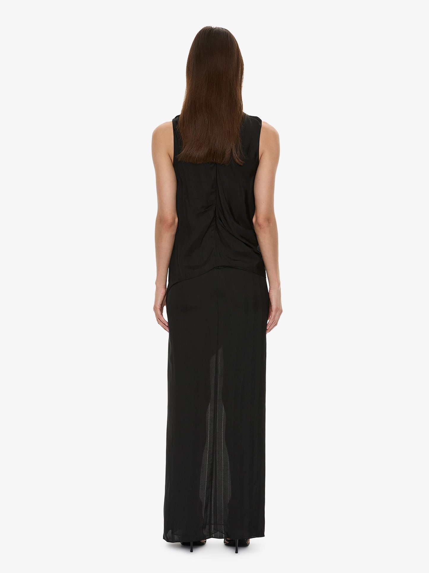 CHRISTOPHER ESBER Kacere Towel Drape Column Skirt (Black)