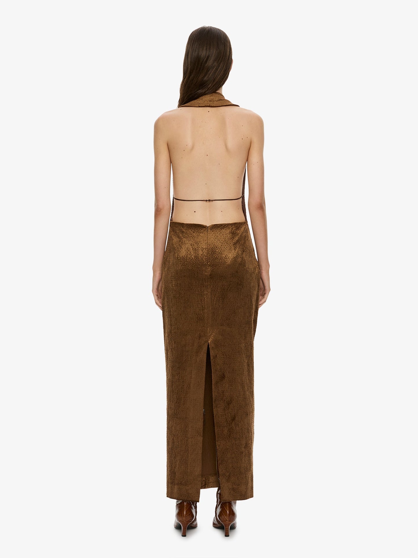 CHRISTOPHER ESBER Delvine Column Dress (Cognac)