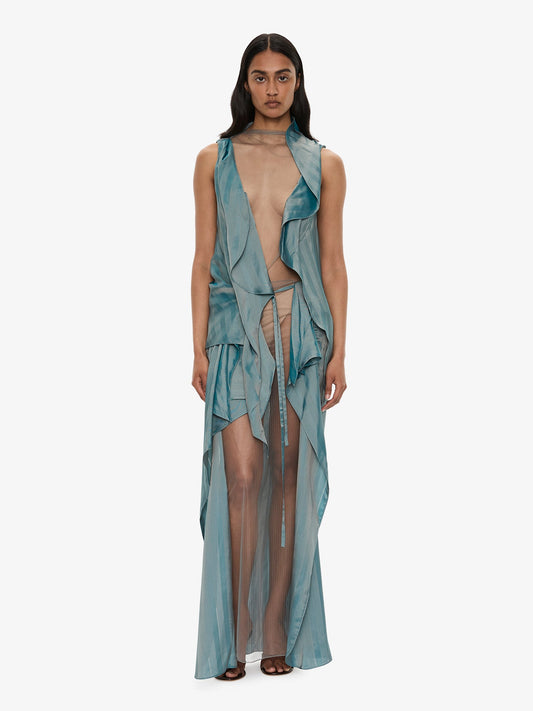 CHRISTOPHER ESBER Kacere Draped Top (Green)