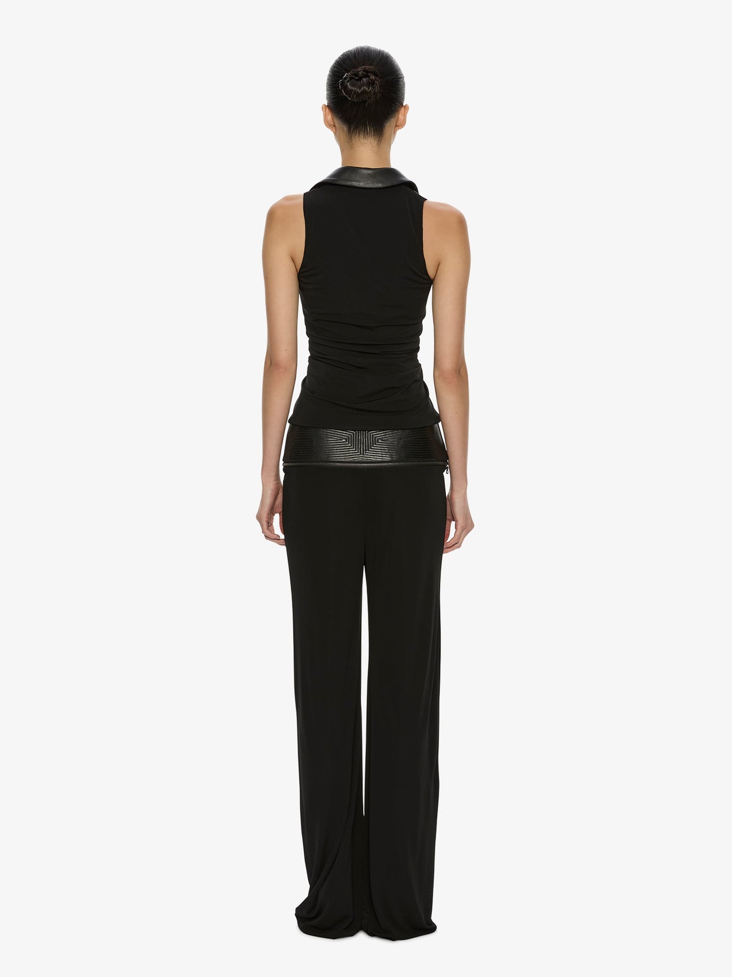 CHRISTOPHER ESBER Auto Upholstered Leather Trouser (Black)