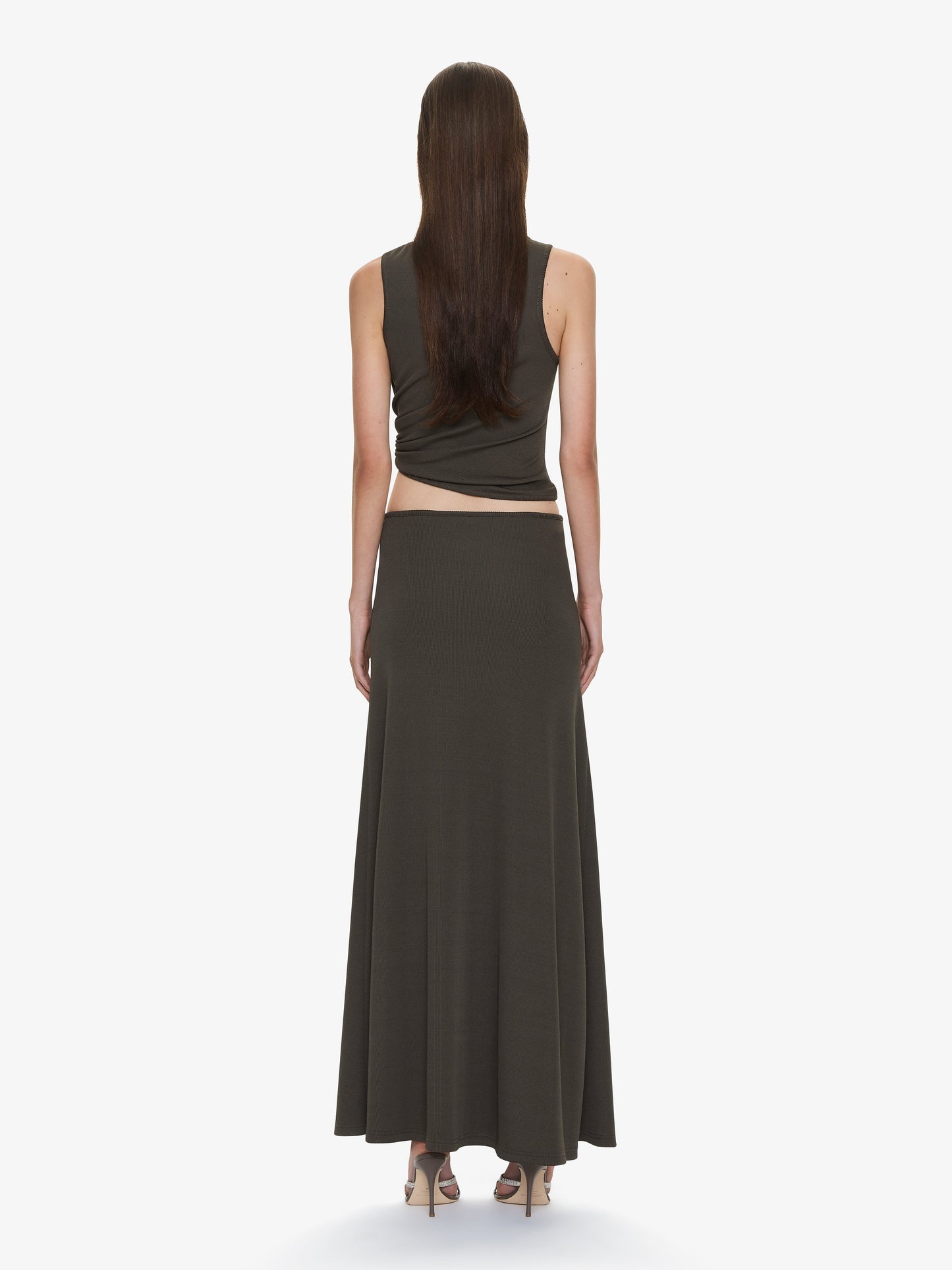 CHRISTOPHER ESBER Occhio Crystal Cascade Skirt (Husk)