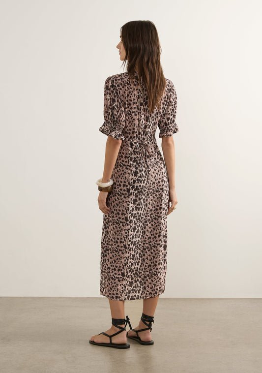 Auguste The Label Yara Midi Dress (Tan/Brown)