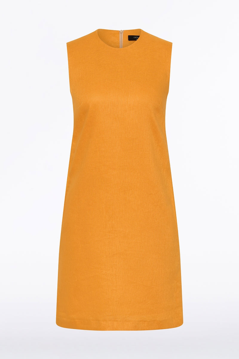 Carla Zampatti Amber Linen Shift Dress (Orange)