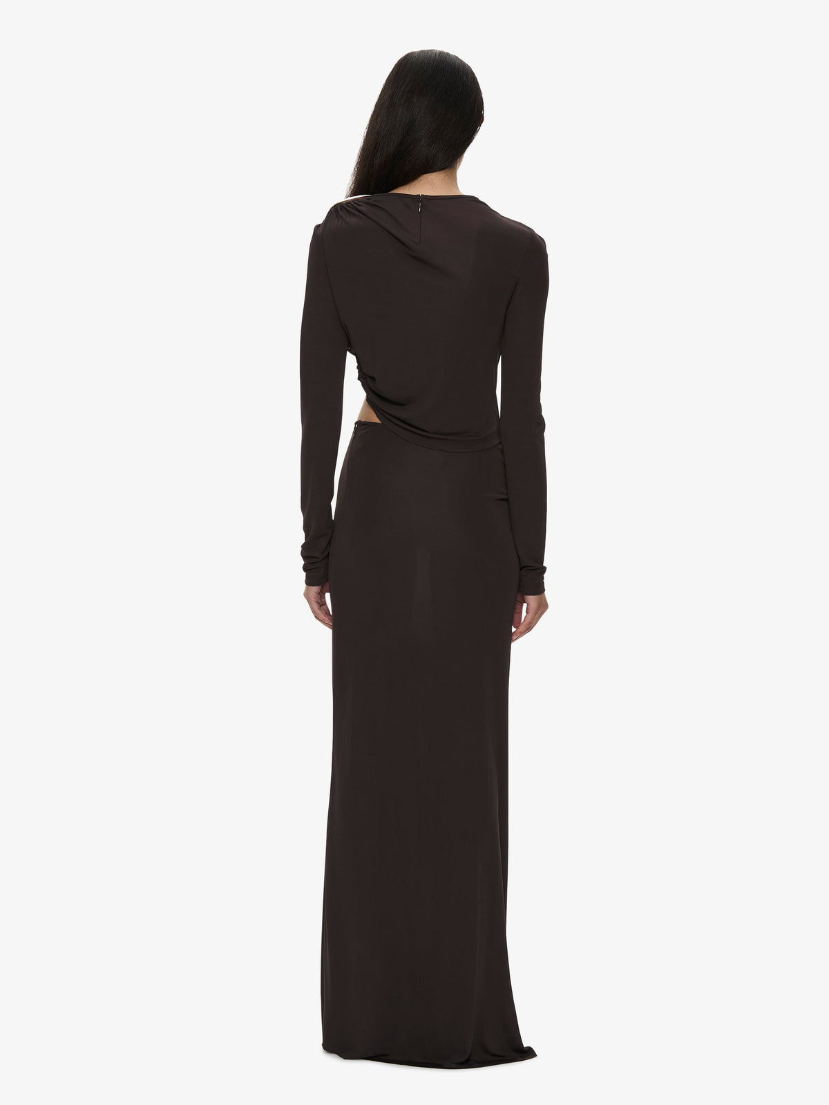 CHRISTOPHER ESBER Orica Crystal Cascade Jersey Skirt (Molasses)