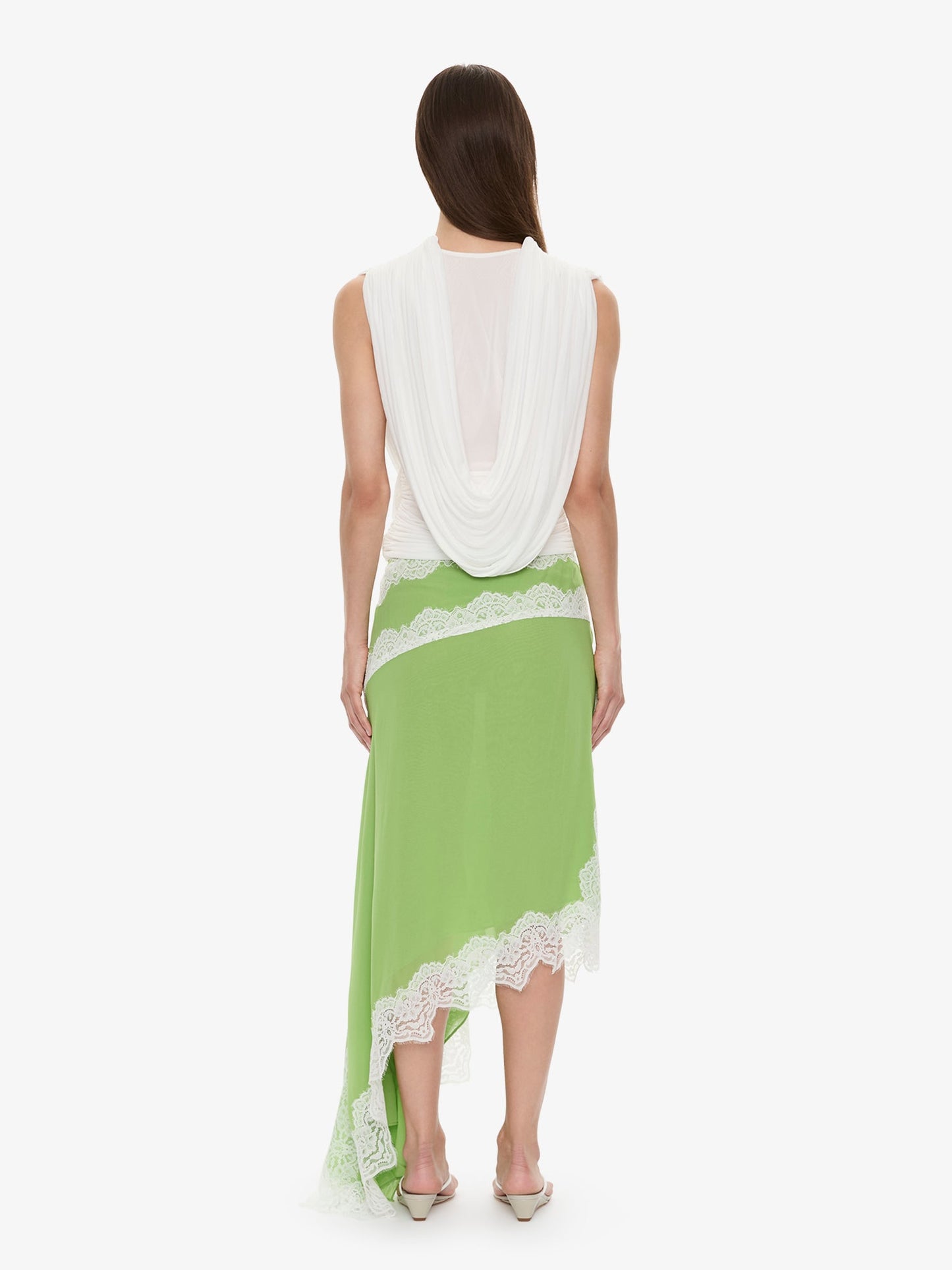 CHRISTOPHER ESBER Verve Lace Skirt (White)
