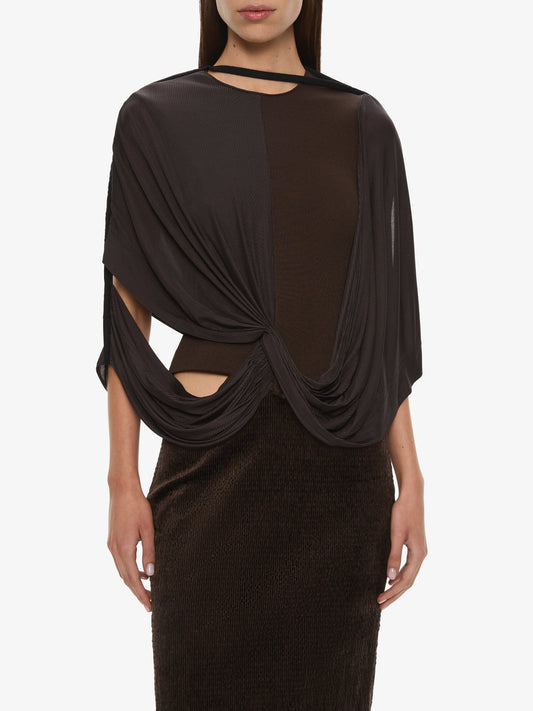 CHRISTOPHER ESBER Outline Collision Dress (Espresso)