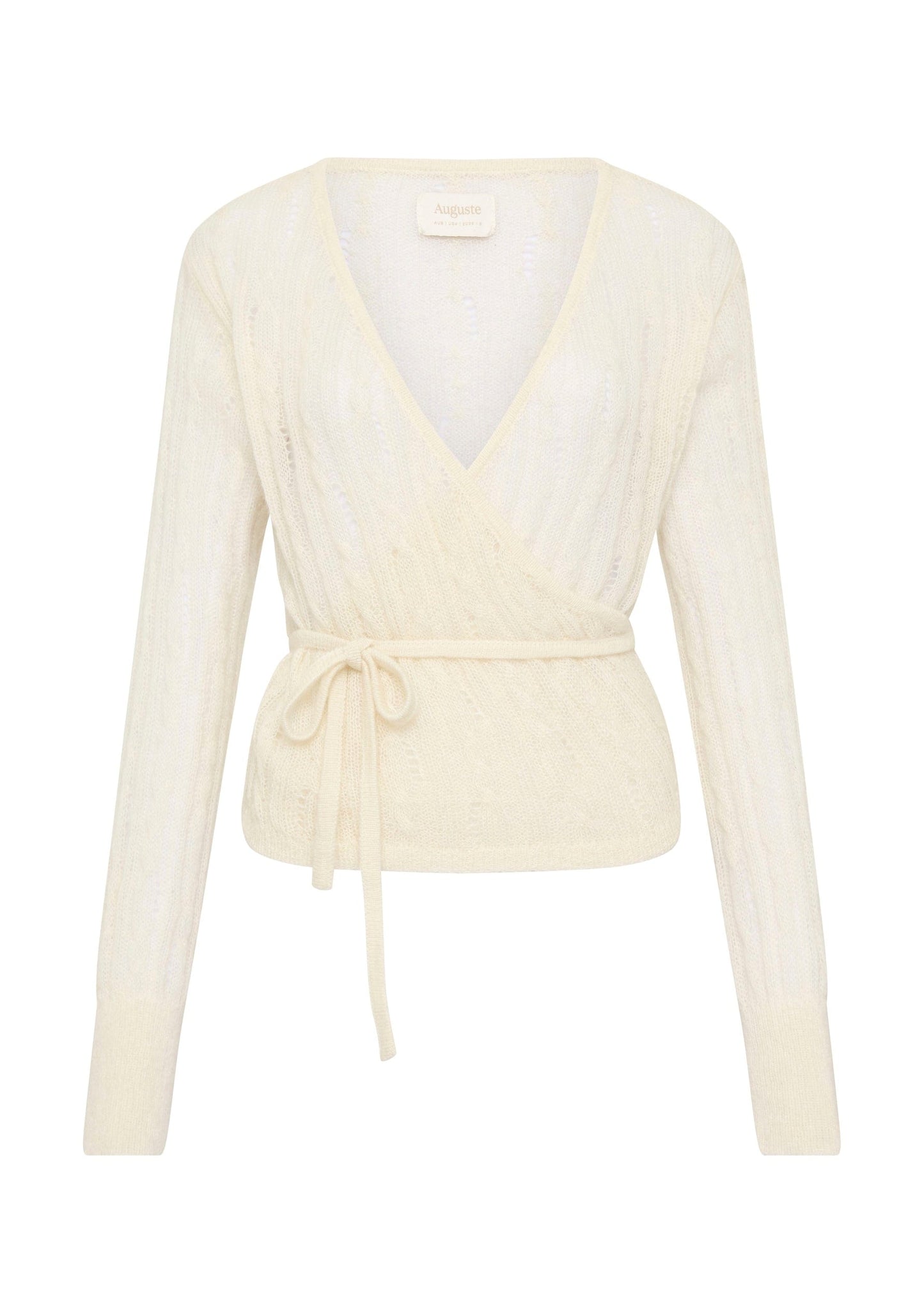 Auguste The Label Rowan Wrap Knit Cardigan (White)