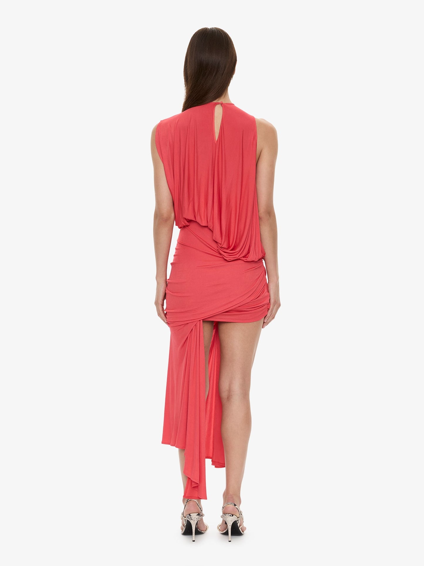 CHRISTOPHER ESBER Cumulus Tucked Mini Dress (Watermelon)