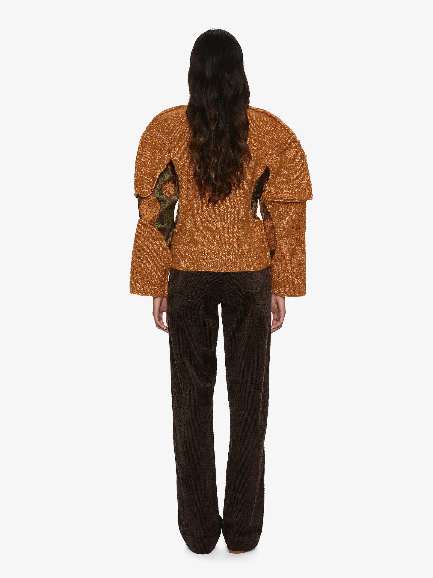 CHRISTOPHER ESBER Deconstructed Brocade Knit Sweater (Multi)