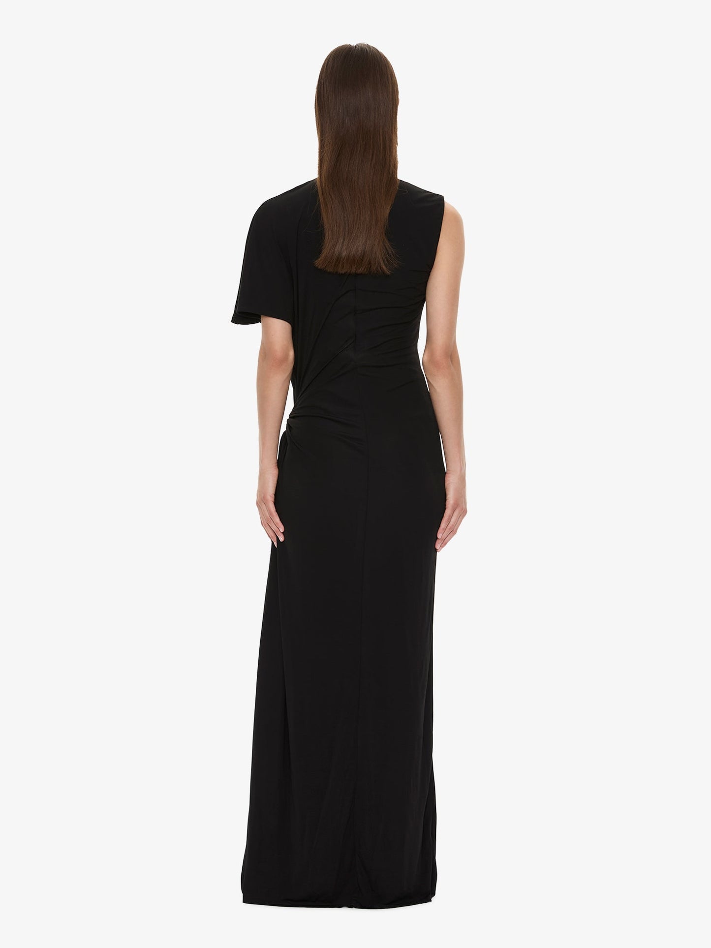 CHRISTOPHER ESBER Bezel Quartz Draped Tank Dress (Black)