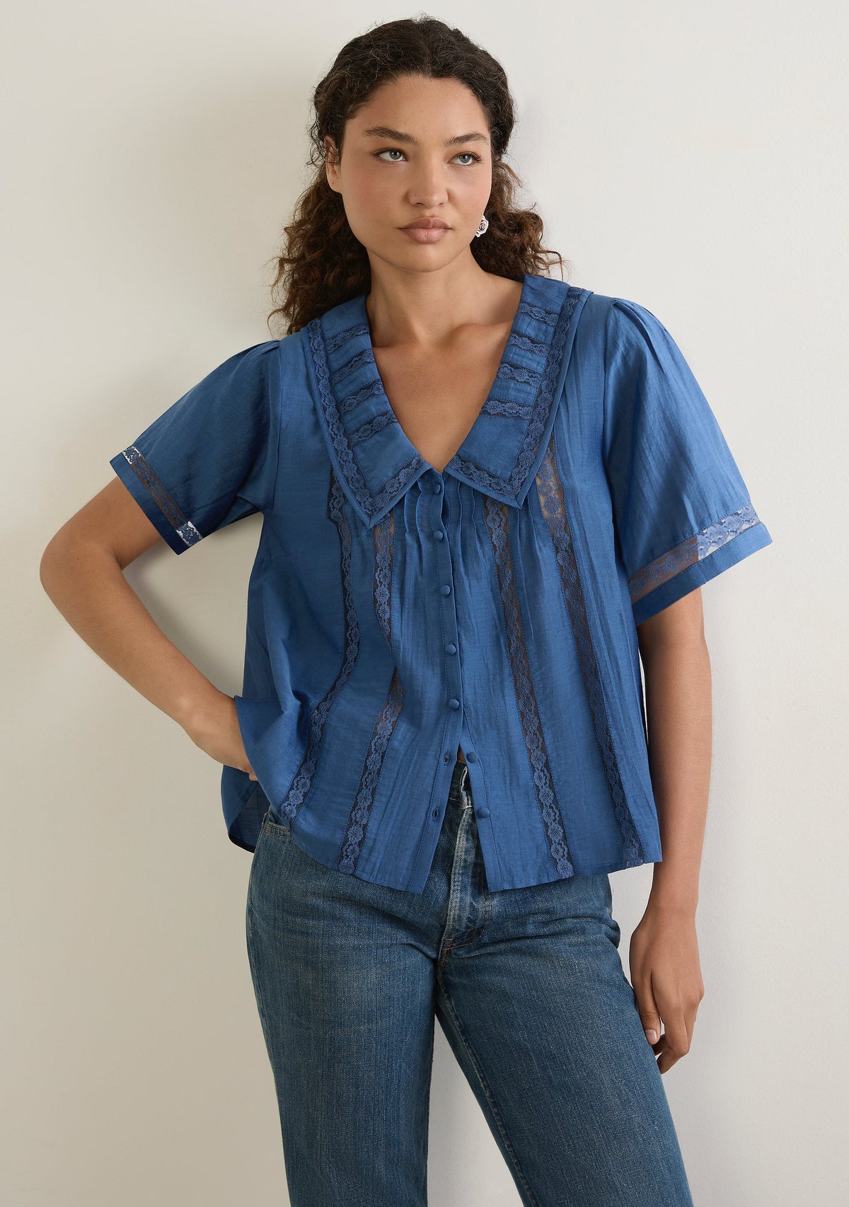 Auguste The Label Ophelia Blouse (Blue)