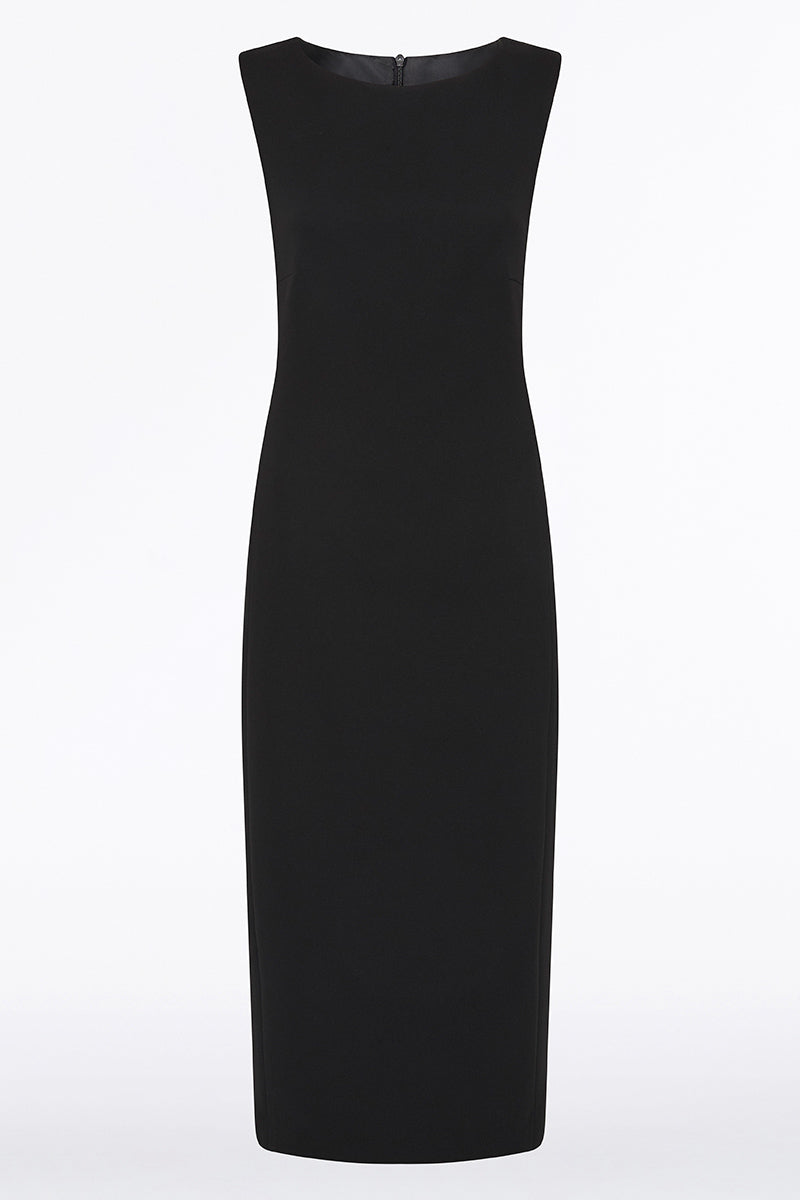 Carla Zampatti Crepe Sheath Dress (Black)