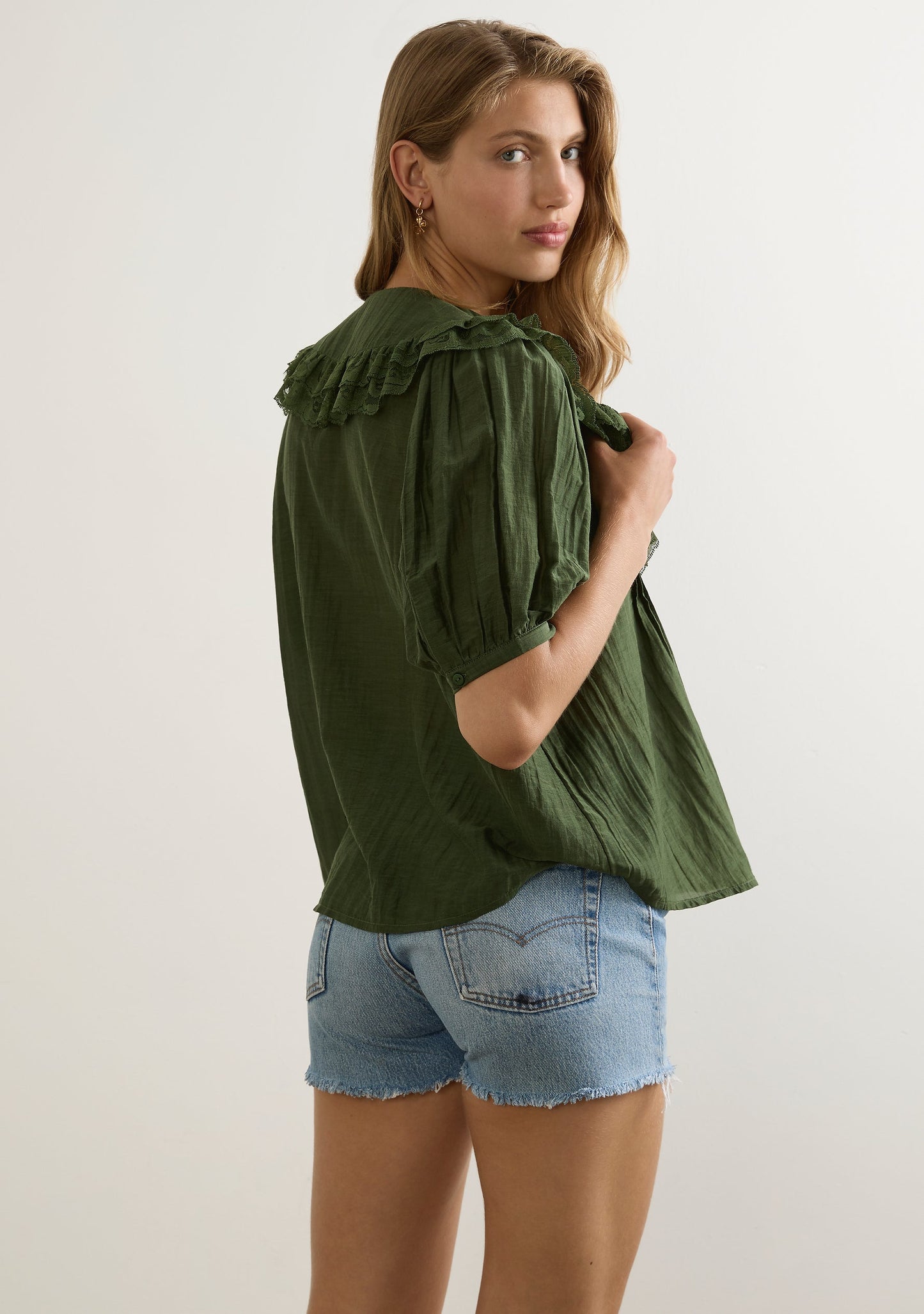 Auguste The Label Otis Blouse (Green)