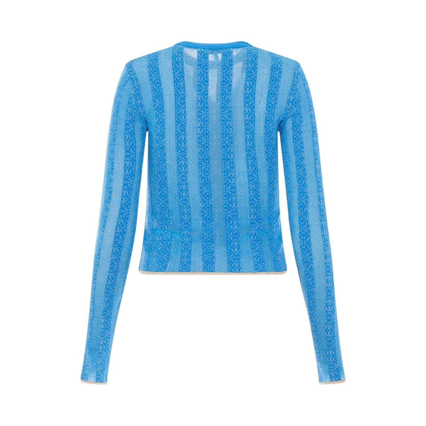 LOEWE Anagram Devore Viscose Sweater (Light Blue)