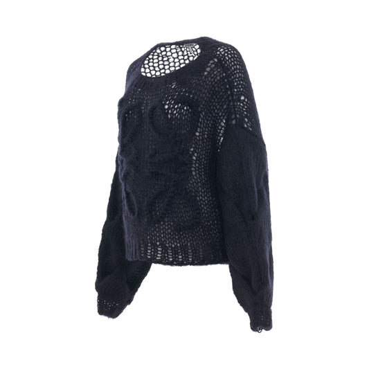 LOEWE Anagram Mohair Sweater (Navy)