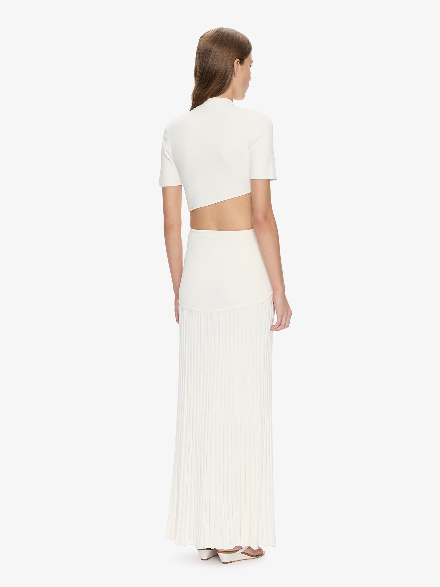 CHRISTOPHER ESBER Maparadita Pleated Skirt (White)