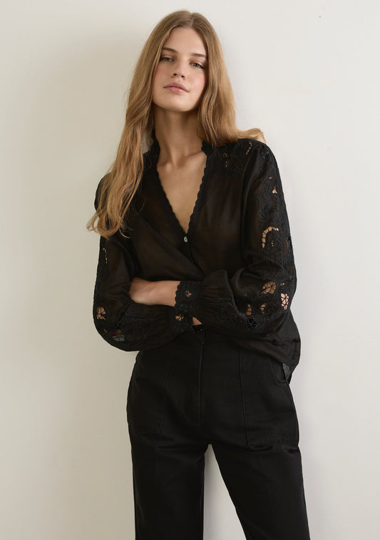 Auguste The Label Talia Blouse (Black)