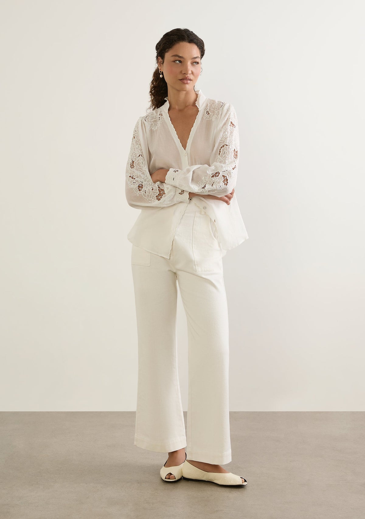 Auguste The Label Talia Blouse (White)