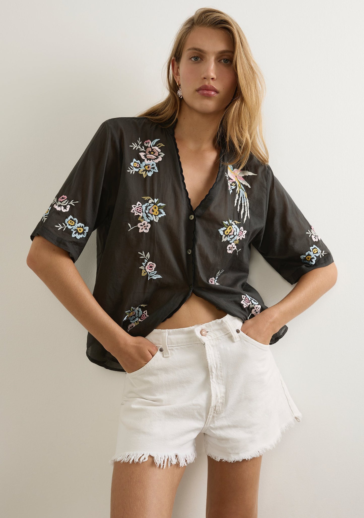 Auguste The Label Viola Blouse (Black)