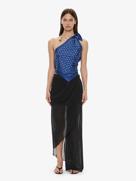 CHRISTOPHER ESBER Bandana Scarf Tie Top (Print)