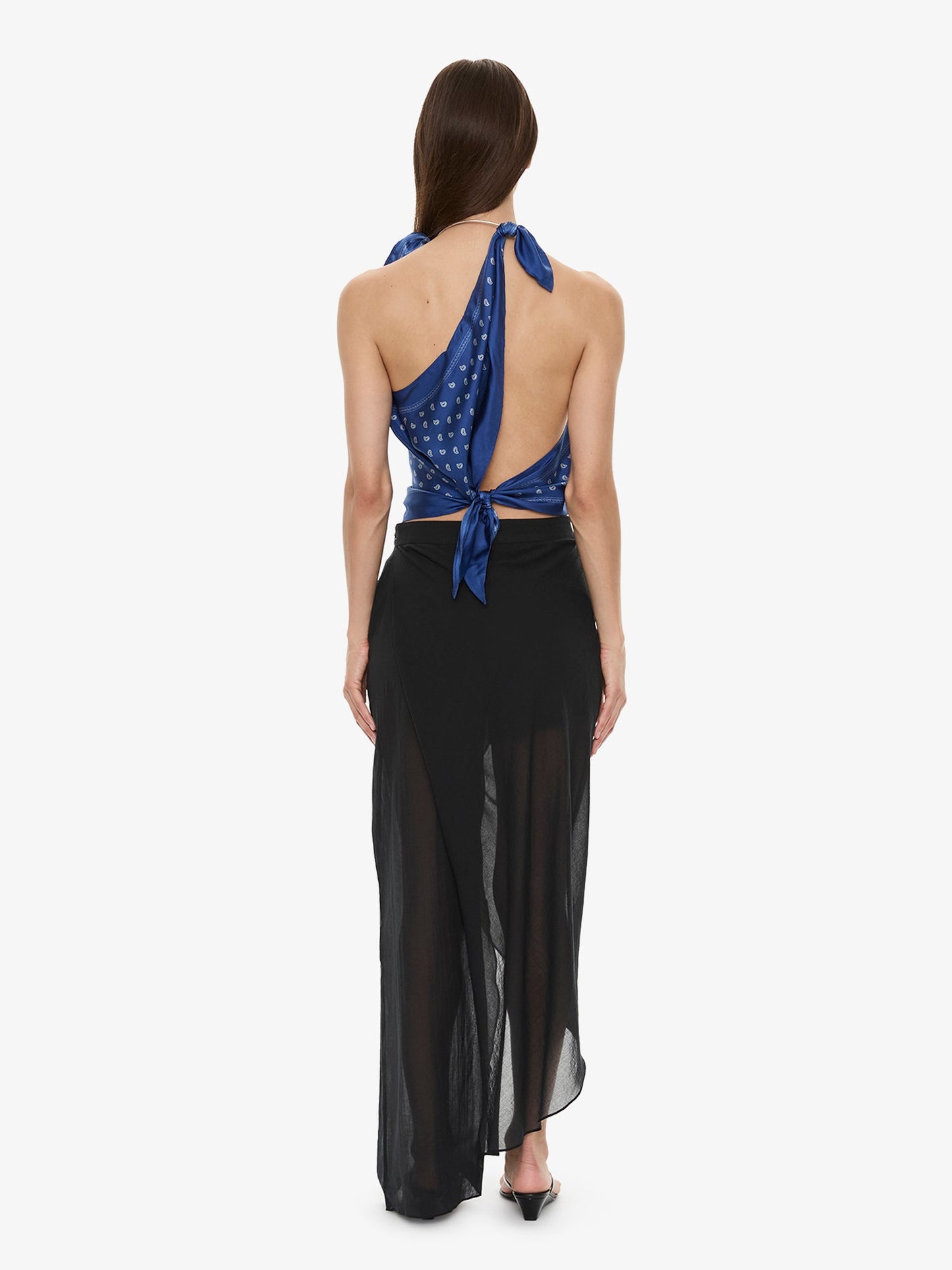 CHRISTOPHER ESBER Bandana Scarf Tie Top (Print)