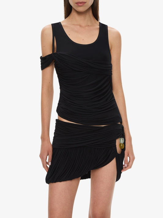 CHRISTOPHER ESBER Beach Glass Bubble Mini Skirt (Ink)