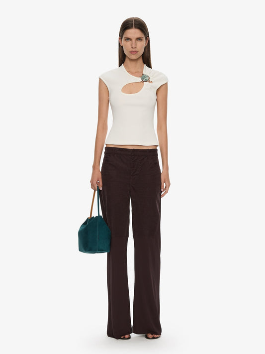 CHRISTOPHER ESBER Mineral Stone Hollow Tee (White)