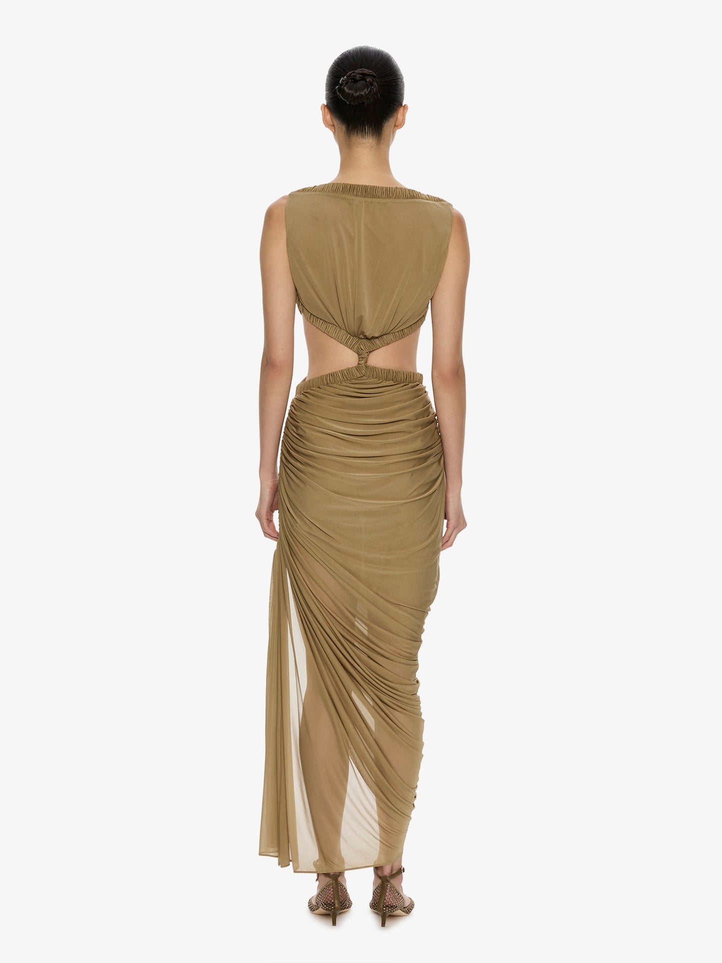 CHRISTOPHER ESBER Theia Separation Dress (Khaki)