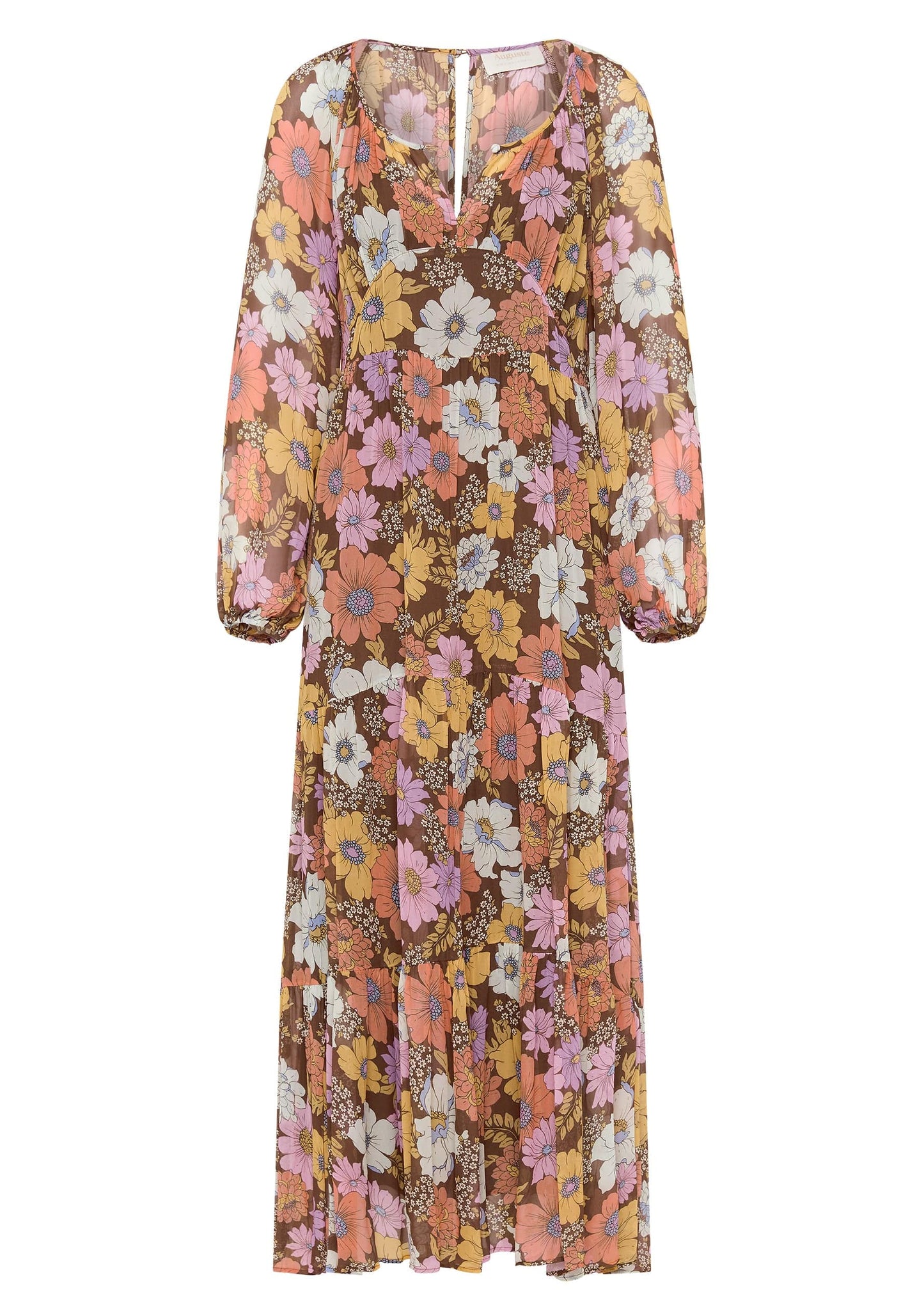 Auguste The Label Amanza Maxi Dress (Tan/Brown)