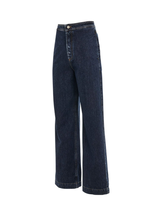 LOEWE High Waisted Jeans (Raw Denim)